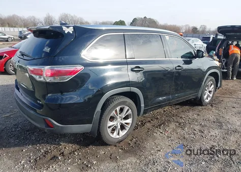 2014 Toyota Highlander Xle V6 z USA, uszkodzony, nr VIN 5TDKKRFH6ES032315